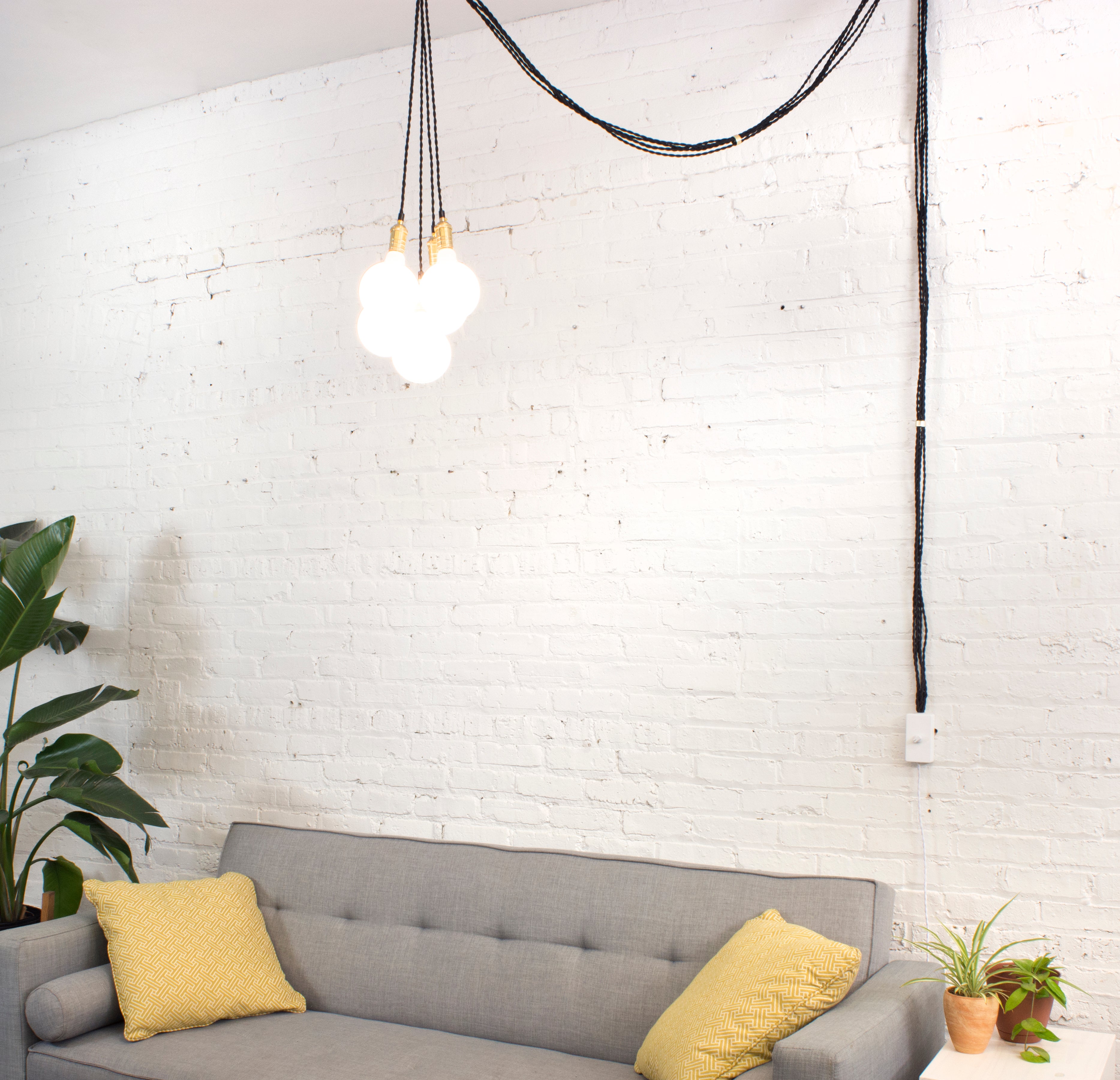 Plug in Pendant Chandelier With Dimmer Switch