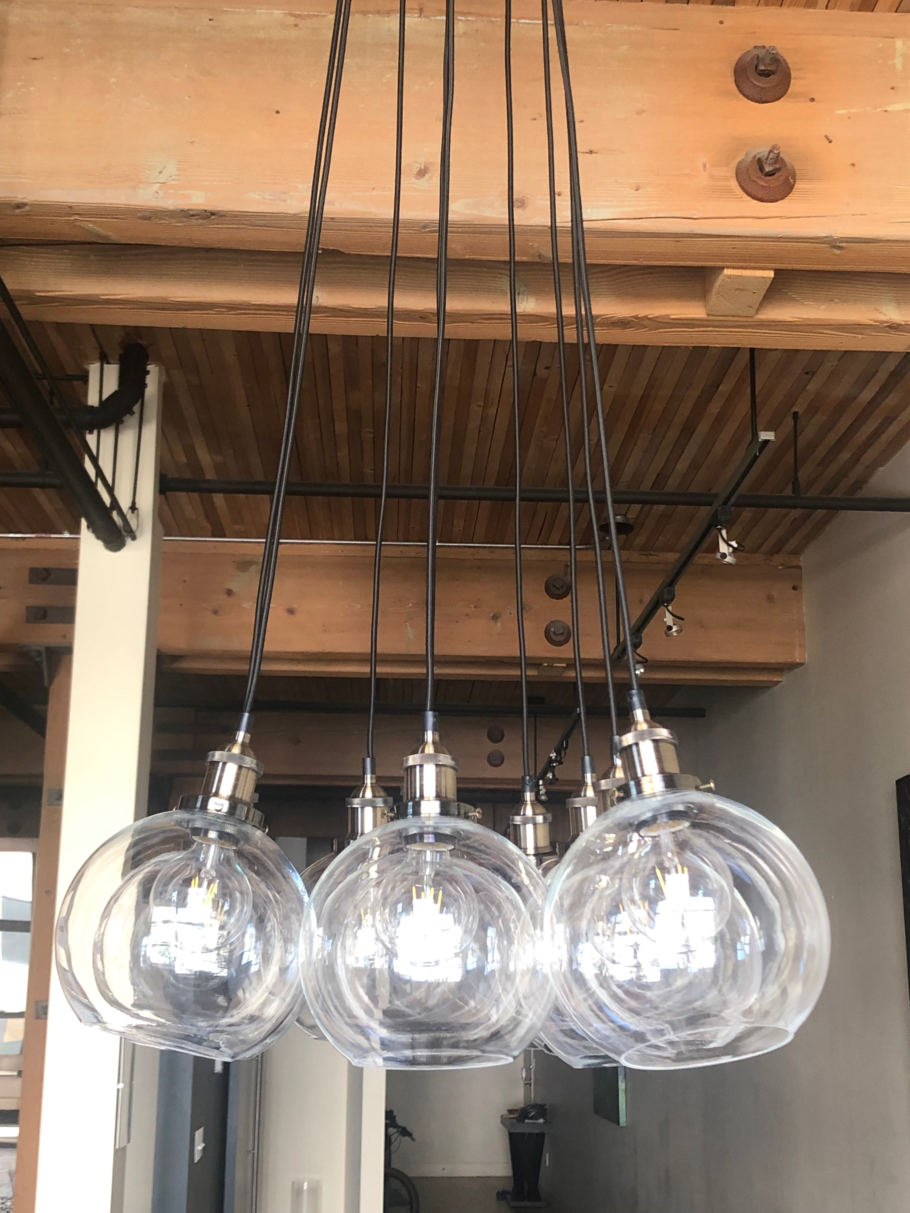 XL 8" Globe Cluster Chandelier