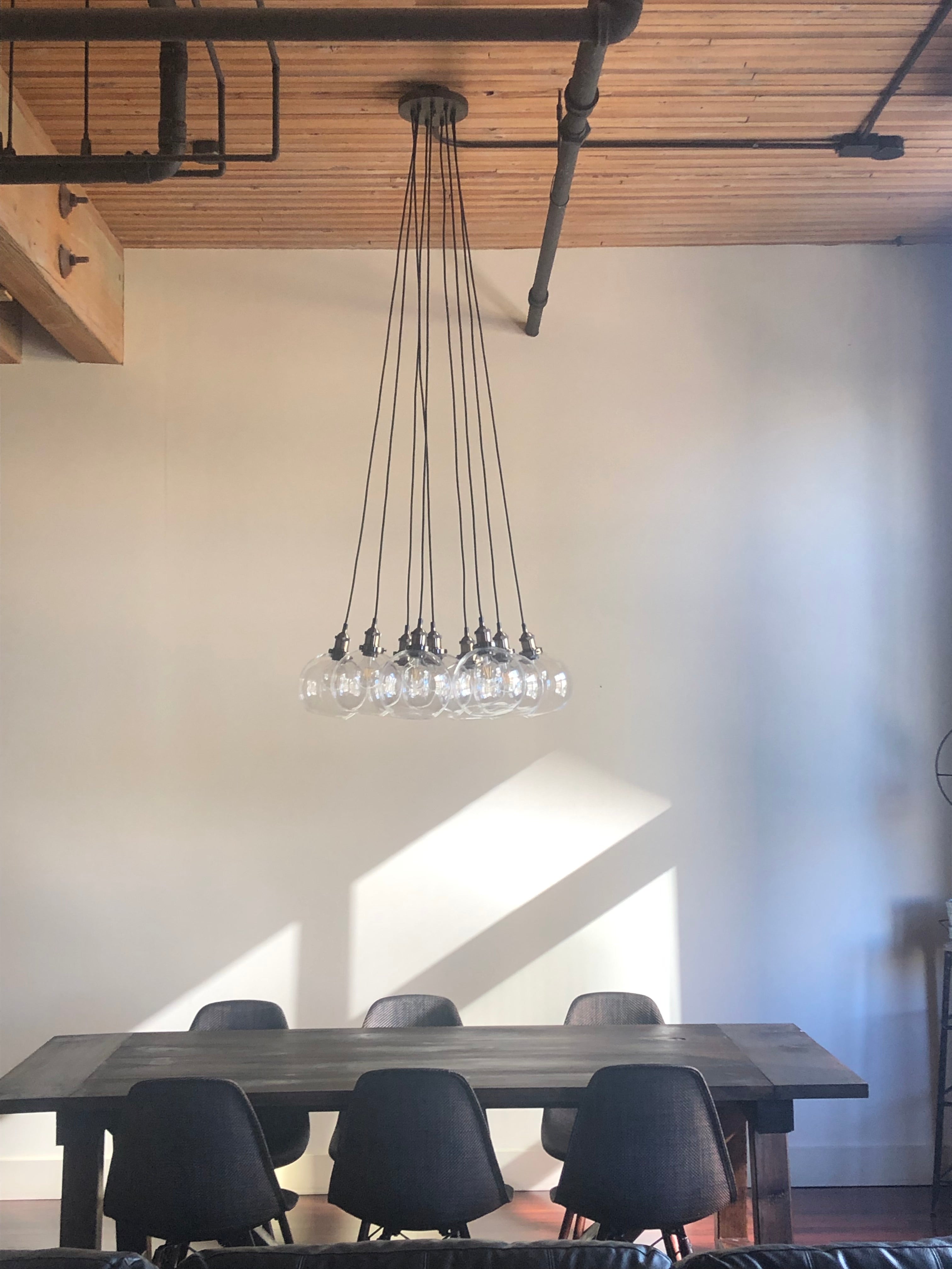 XL 8" Globe Cluster Chandelier