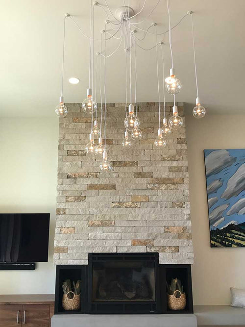 14 Pendant Swag Chandelier with Clear Incandescent 5