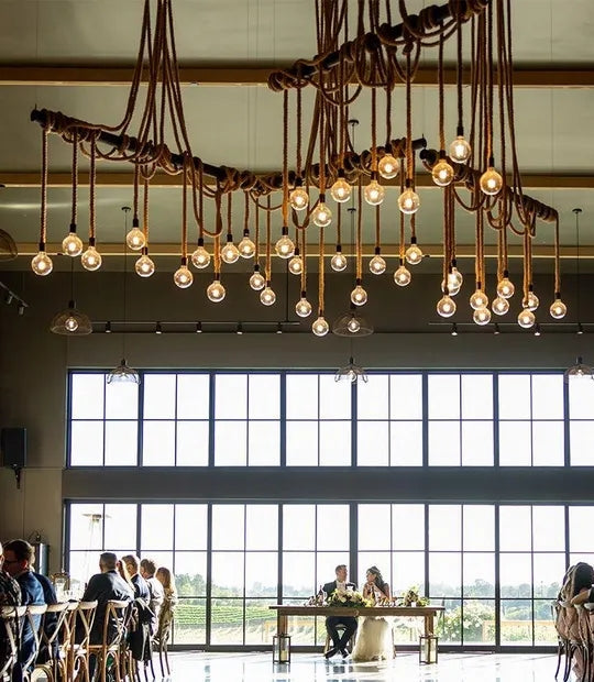 Custom Rope Wrap Chandelier