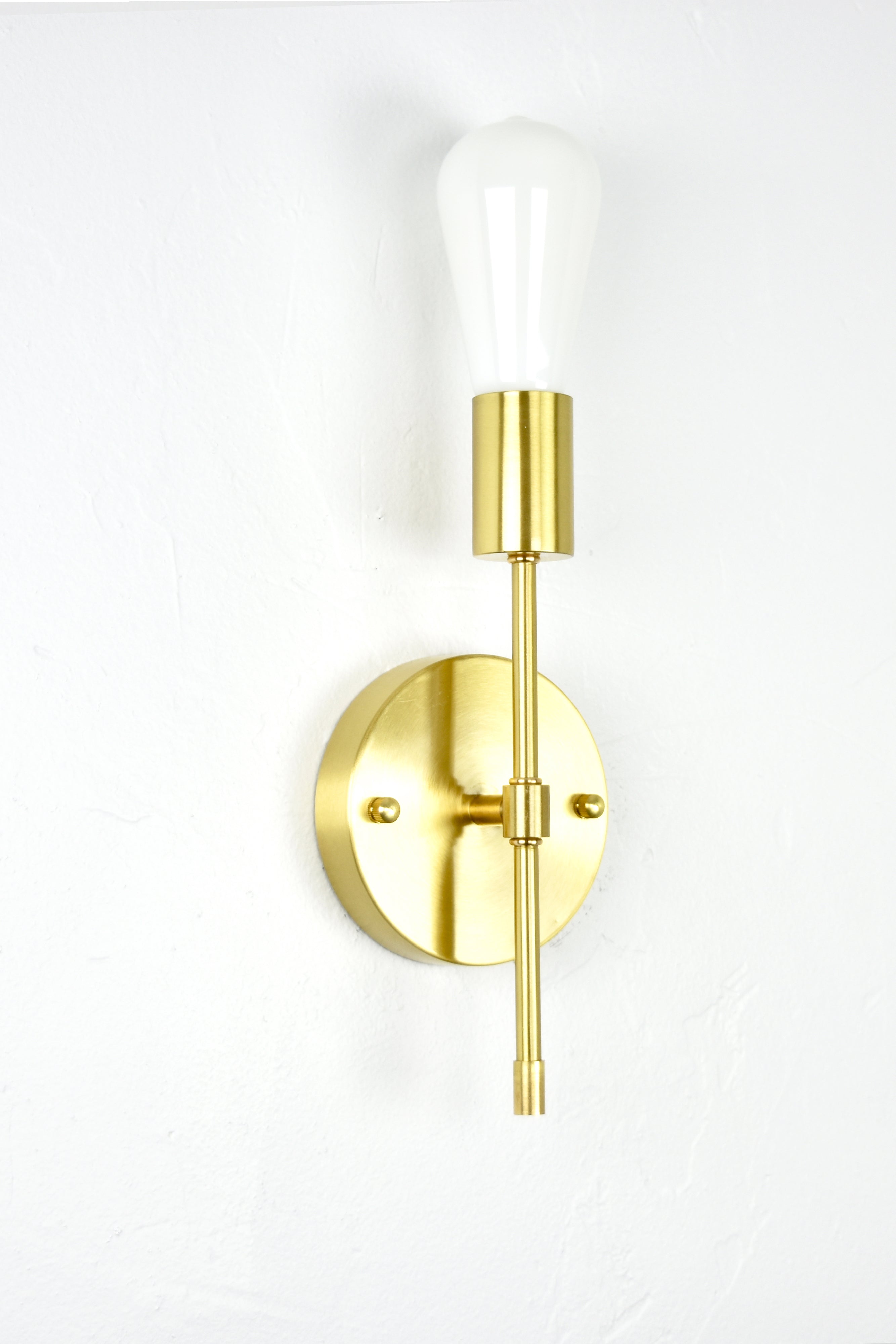 Torch Wall Sconce: Brass