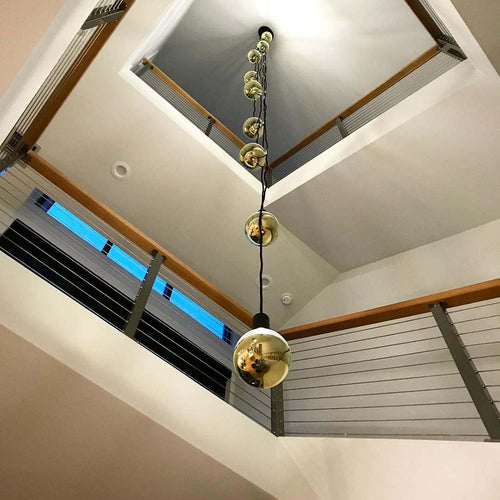 Cascading Staggered Cluster light fixture