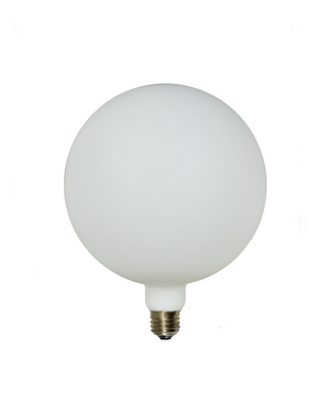 Bulb: LED - Porcelain Matte White 8" Globe