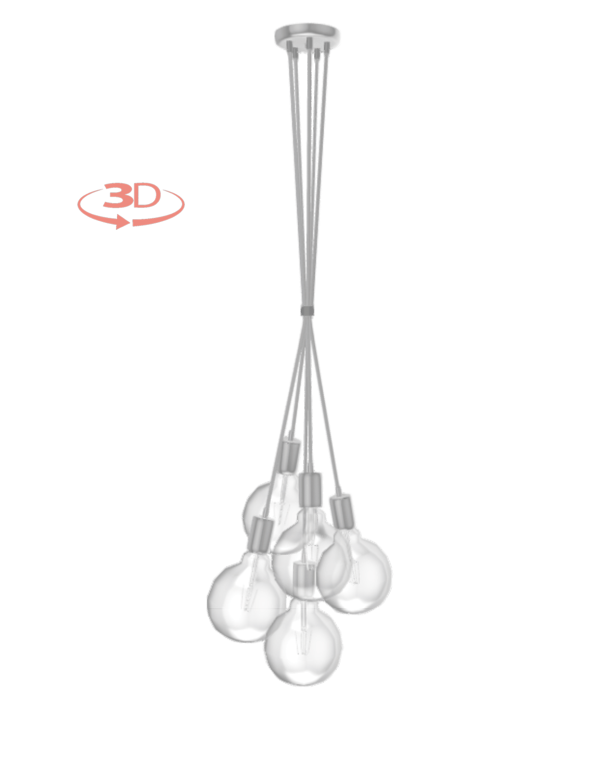 Cluster Chandelier - Grape: Design Your Own 5 Pendant