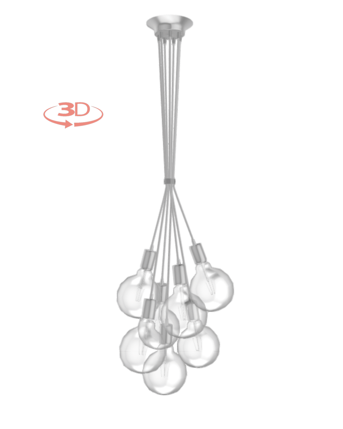 Cluster Chandelier - Grape: Design Your Own 7 Pendant