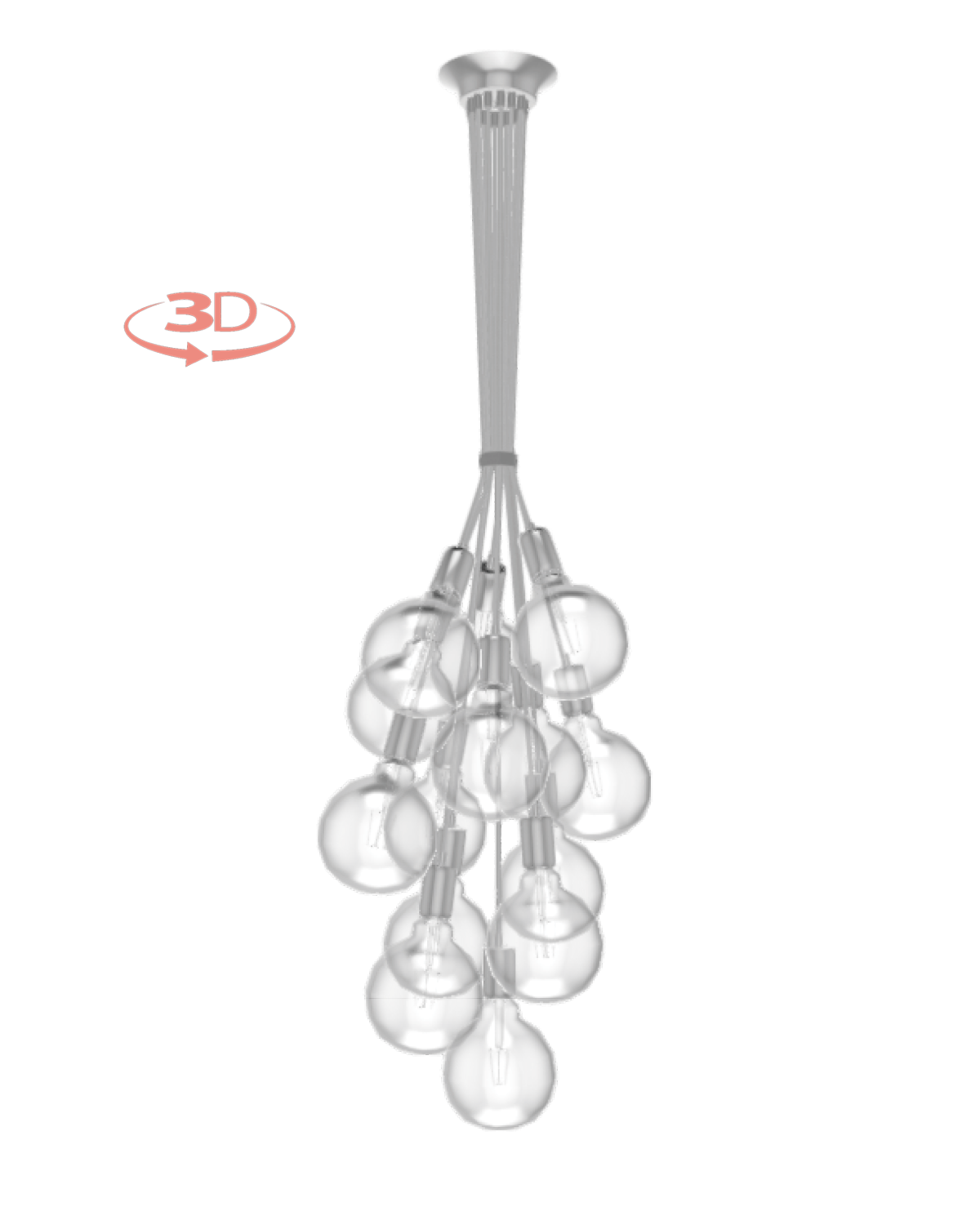 Cluster Chandelier - Grape: Design Your Own 14 Pendant