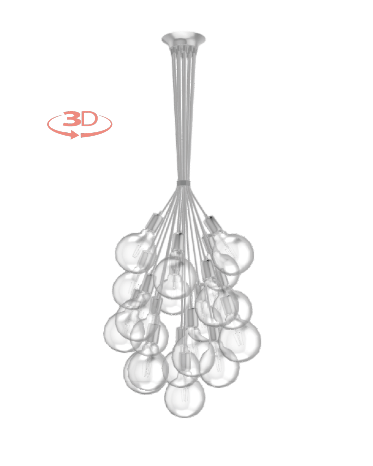 Cluster Chandelier - Grape: Design Your Own 19 Pendant