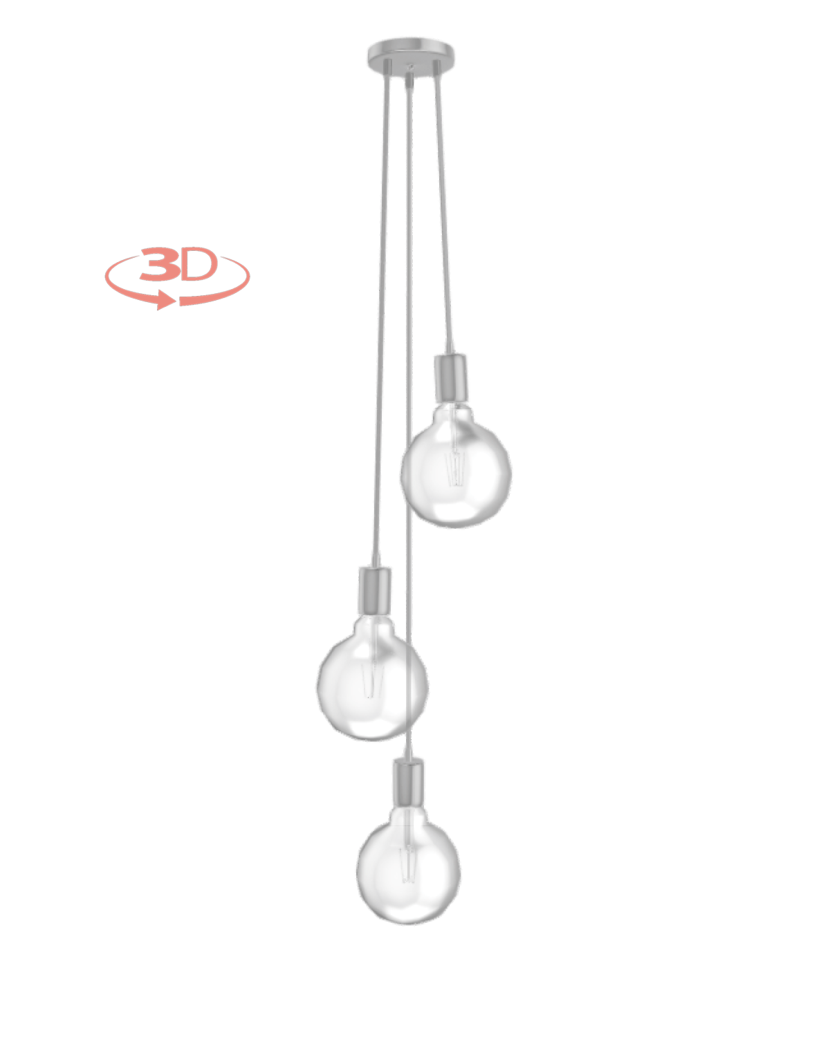 Cluster Chandelier - Staggered: Design Your Own 3 Pendant