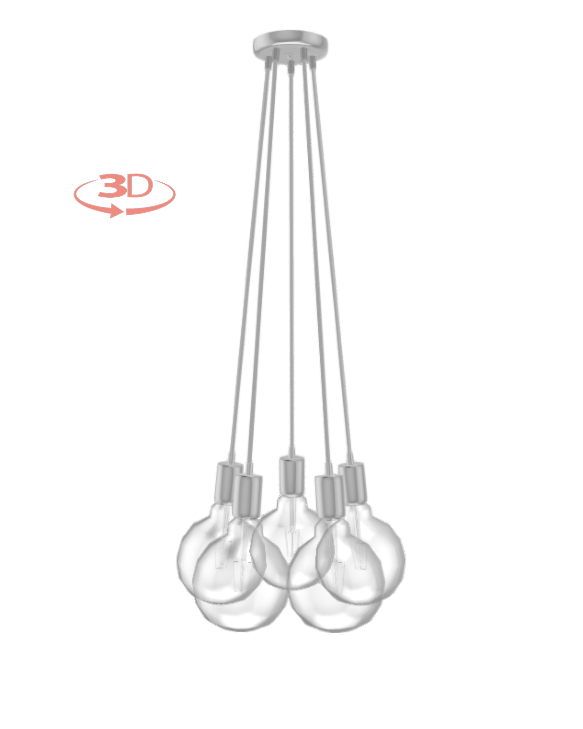 Cluster Chandelier - Even: Design Your Own 5 Pendant