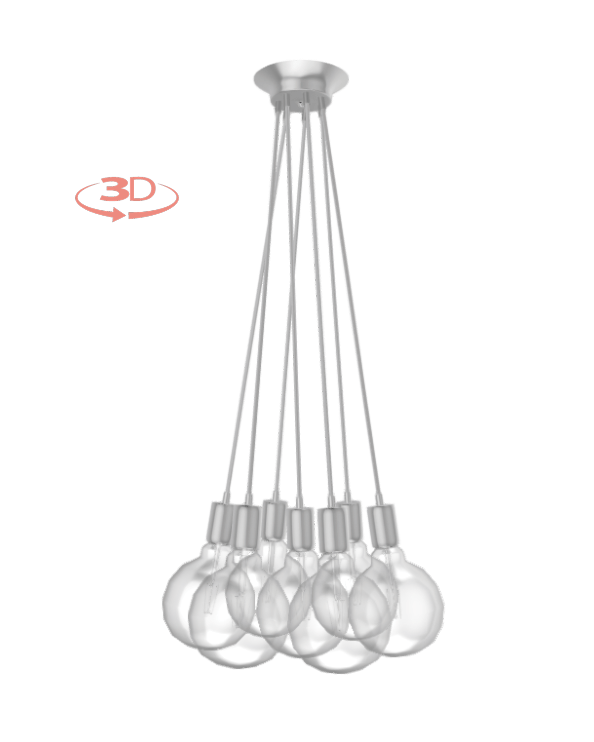 Cluster Chandelier - Even: Design Your Own 7 Pendant
