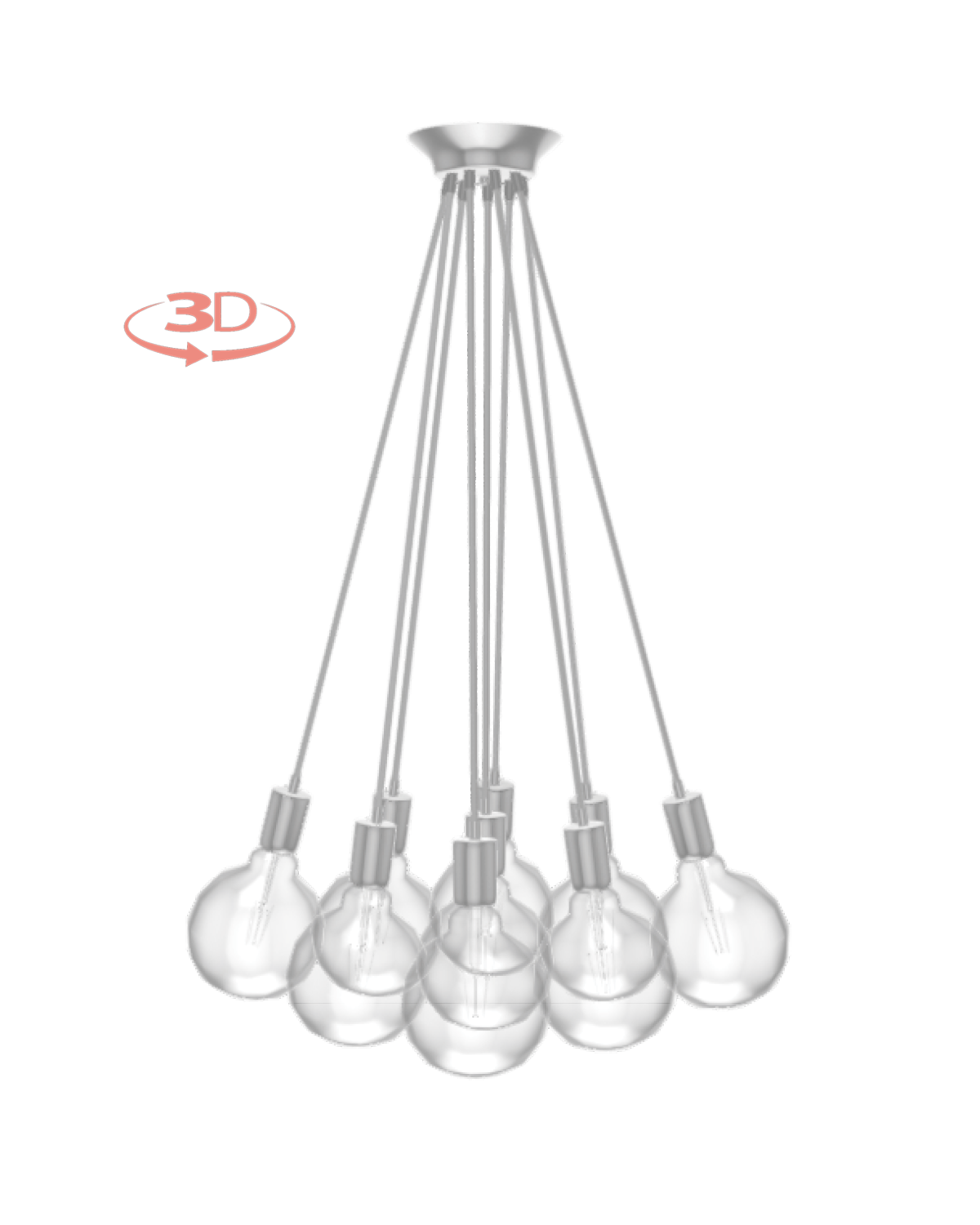 Cluster Chandelier - Even: Design Your Own 9 Pendant