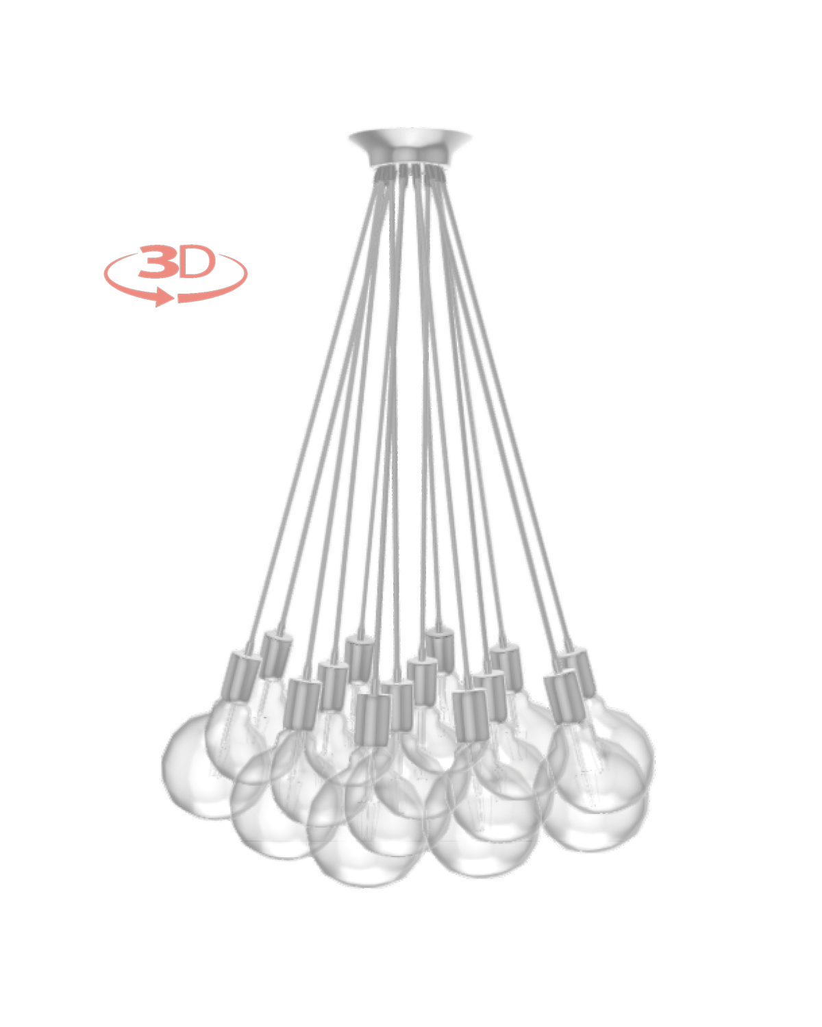 Cluster Chandelier - Even: Design Your Own 14 Pendant