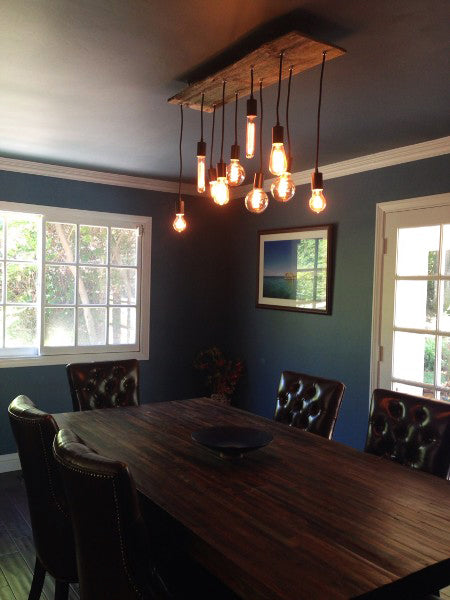 Wood Chandelier - 35" x 12": Design Your Own