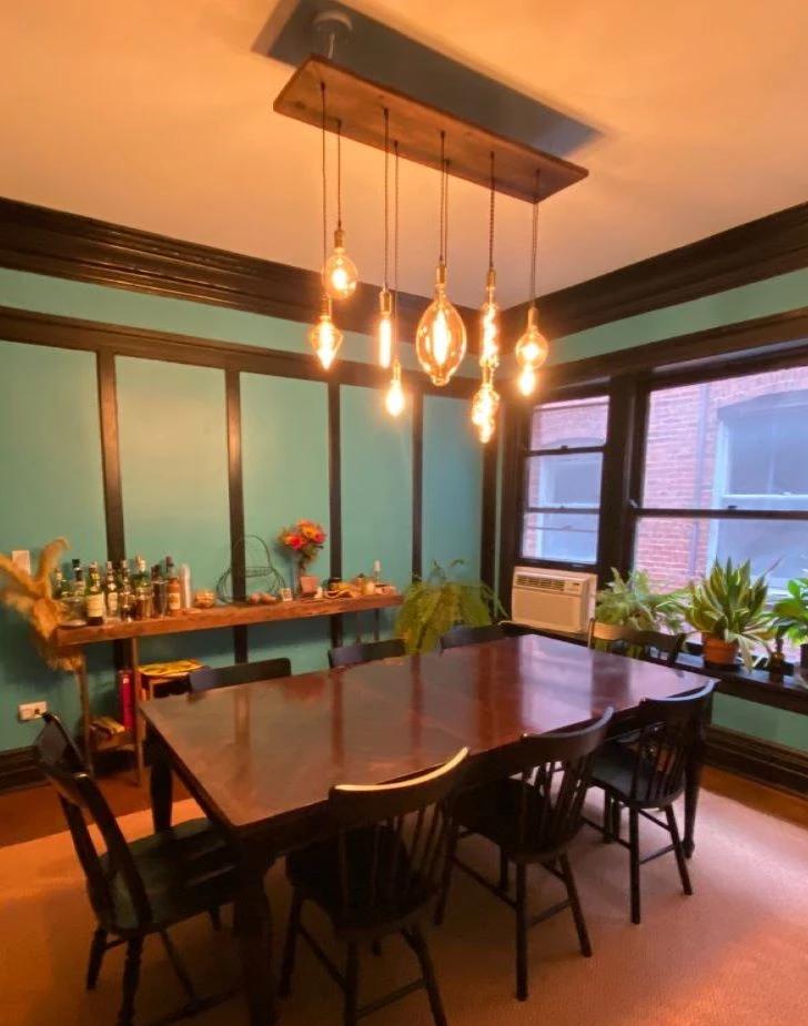 Wood Chandelier - 35" x 12": Design Your Own