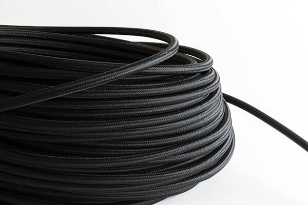 Black Fabric Cord by the Foot Hangout Lighting