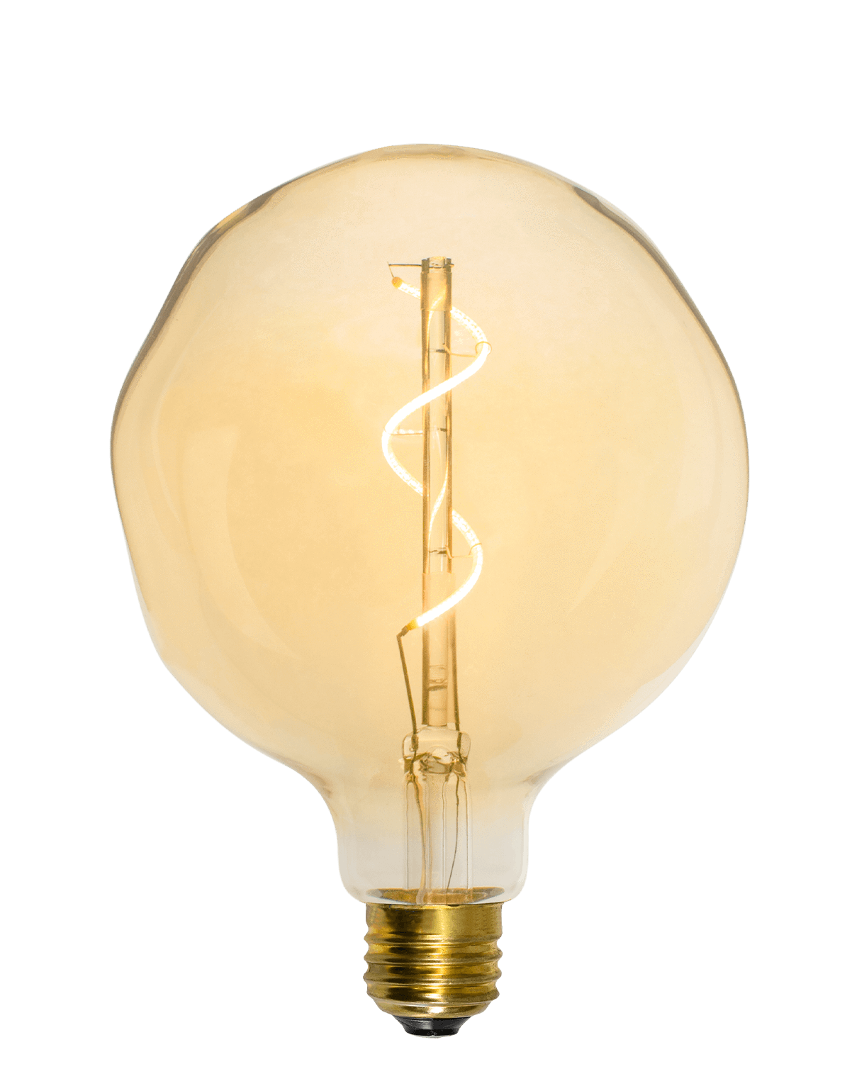 Bulb: LED Amber Uneven 5" Globe Hangout Lighting 