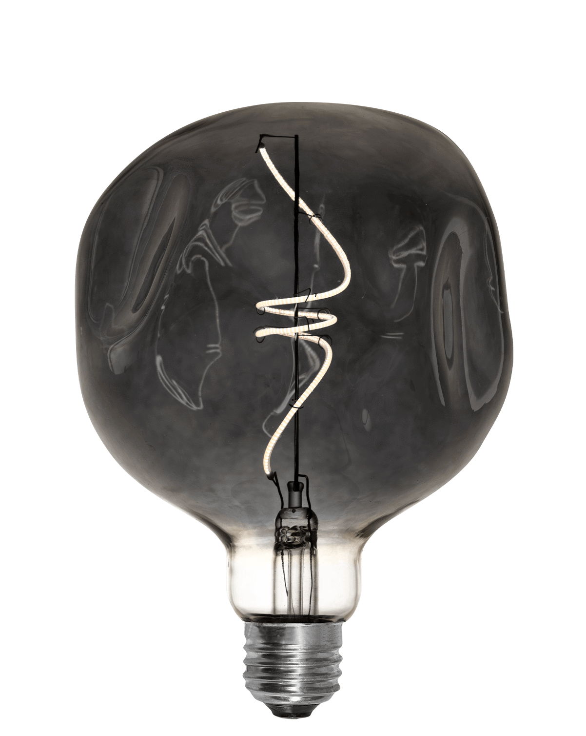 Bulb: LED Smoke Uneven 5" Globe Hangout Lighting 