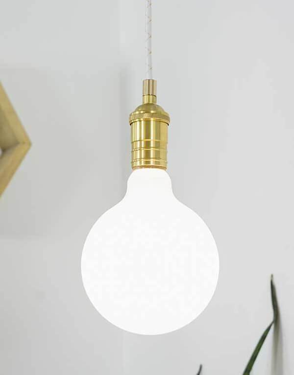 Bulb: LED - White 5" Globe Hangout Lighting
