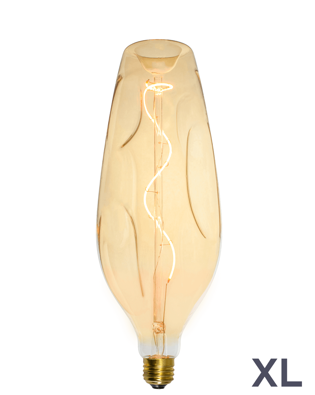 Bulb: LED XL Amber Uneven Bottle Hangout Lighting