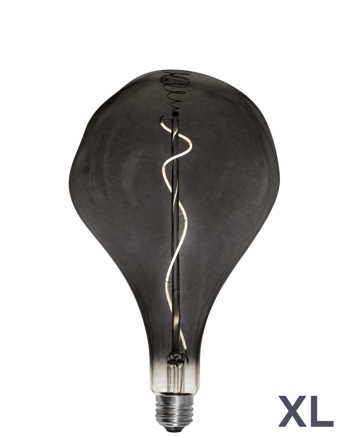 Bulb: LED XL Smoke Uneven Pear Hangout Lighting 