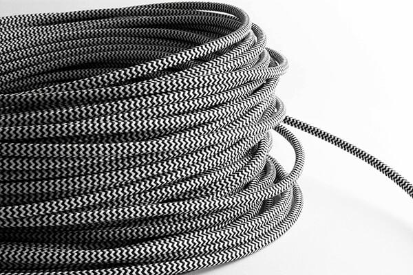 Chevron Fabric Cord by the Foot Hangout Lighting