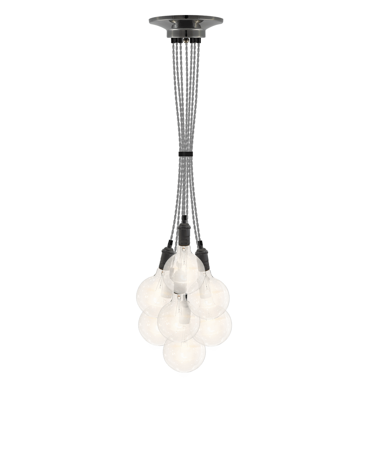 Cluster Chandelier - Grape: Grey and Graphite Hangout Lighting 7 Grape