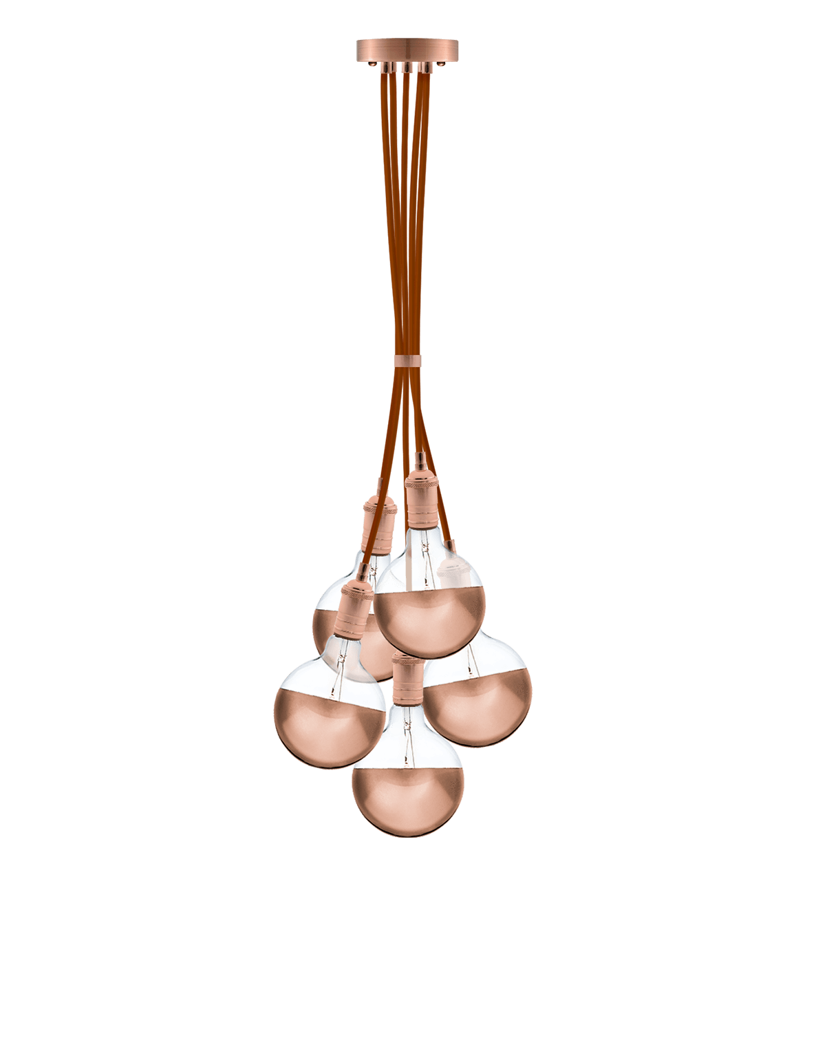 Cluster Chandelier - Grape: Rust and Copper Hangout Lighting 5 Even
