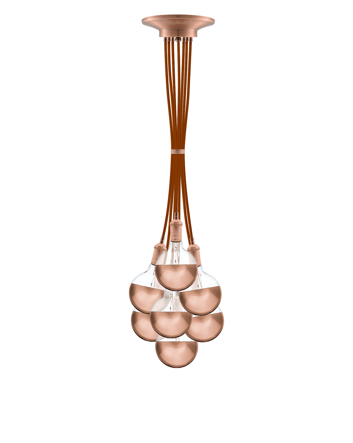 Cluster Chandelier - Grape: Rust and Copper Hangout Lighting 7 Even