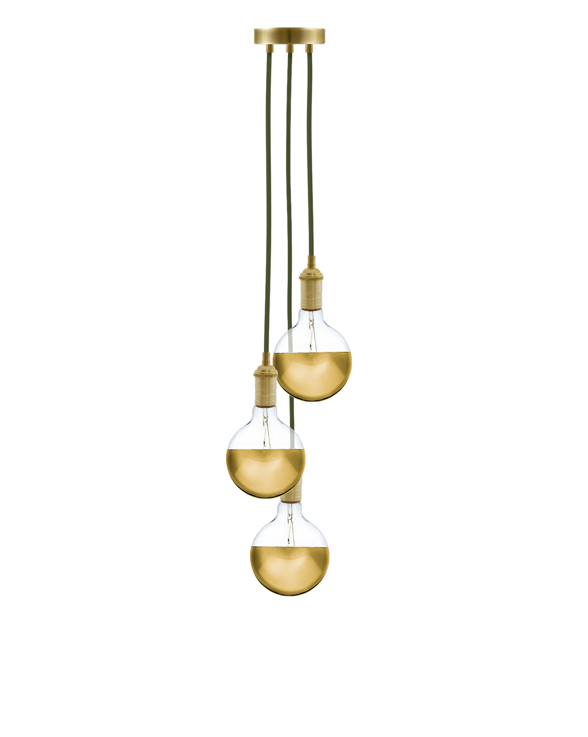 Cluster Chandelier - Staggered: Design Your Own 3 Pendant Hangout Lighting