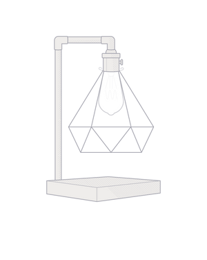 Diamond Table Lamp: Design Your Own Hangout Lighting 