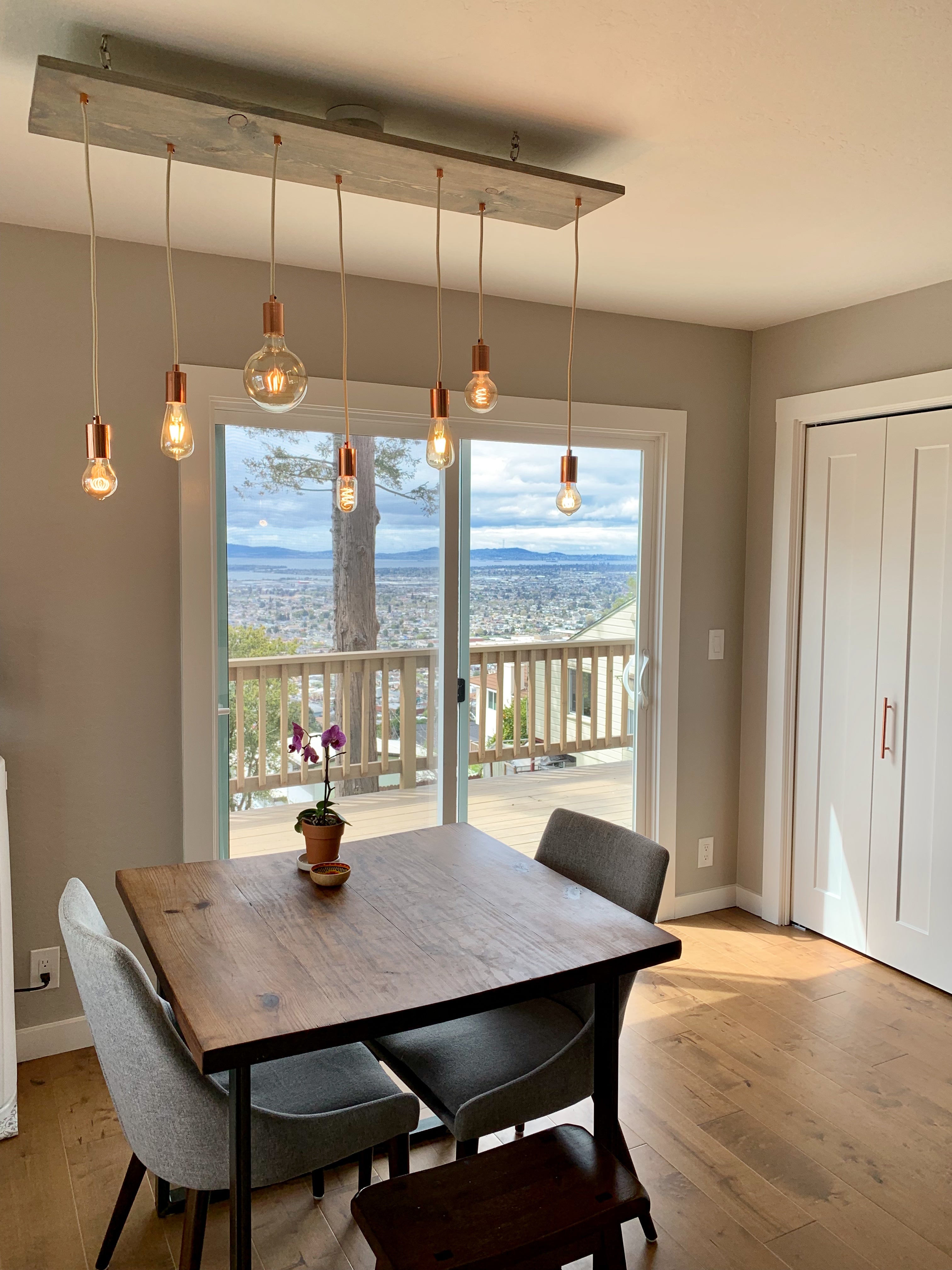 Wood Chandelier - 47" x 12": Design Your Own