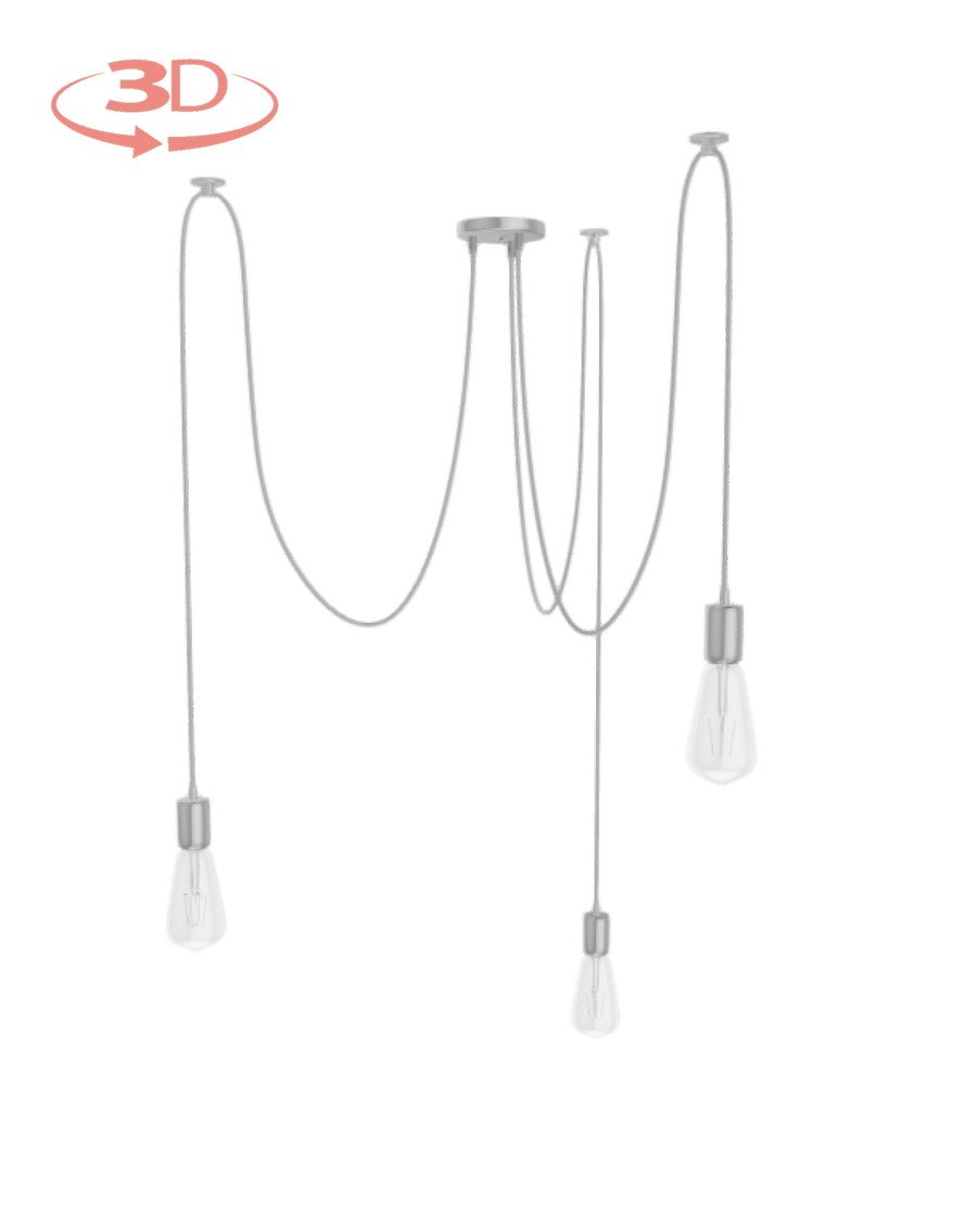 3 pendant light custom swag chandelier design your own 3d