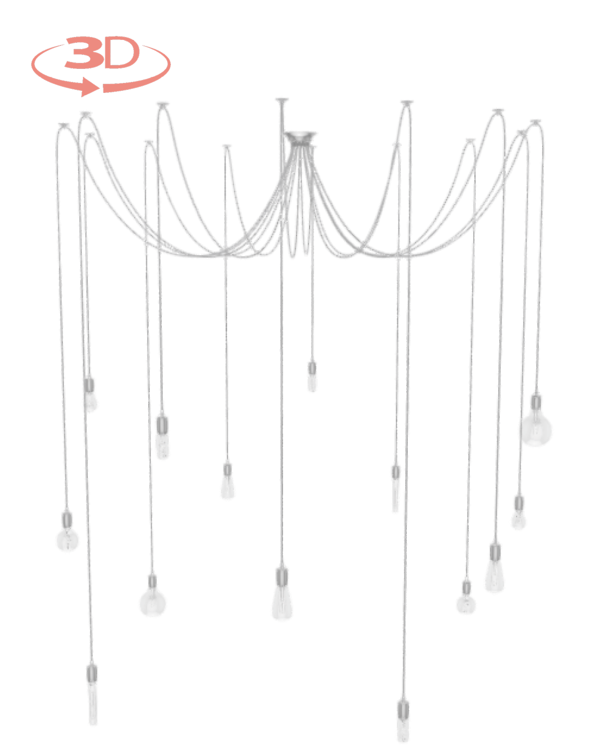 Design your own 14 pendant large swag chandelier