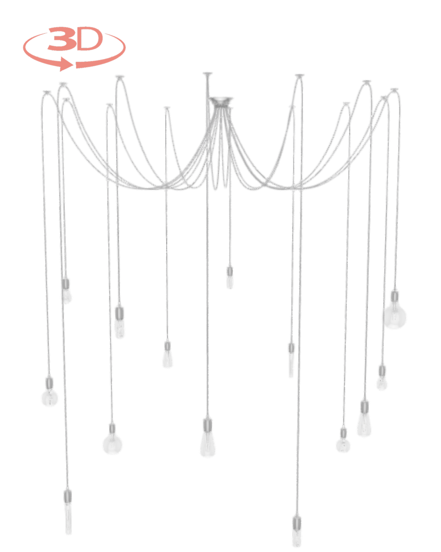 Design your own 14 pendant large swag chandelier