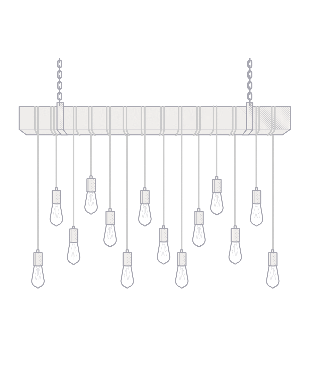 Faux Beam Wrap - 14 Pendants: Design Your Own Hangout Lighting