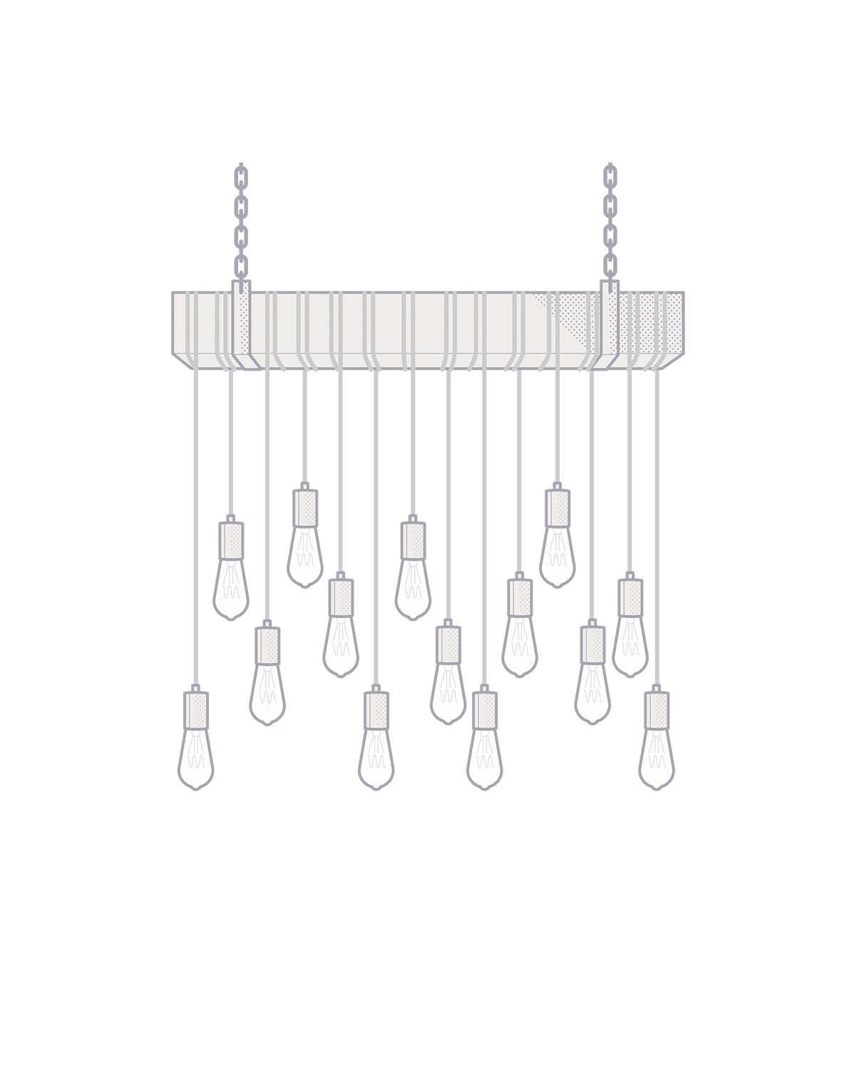 Faux Beam Wrap - 14 Pendants: Design Your Own Hangout Lighting