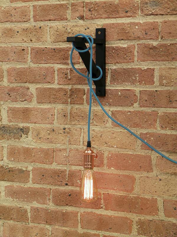 Hardware: Wood Wall Bracket - Ebony Hangout Lighting