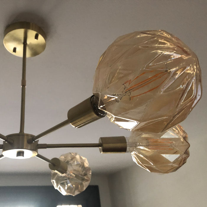 Bulb: LED Amber - Geometric Globe