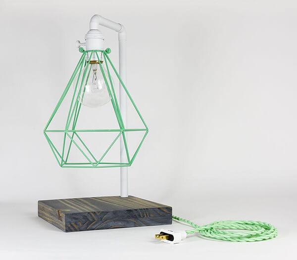 Mint Diamond Cage Hangout Lighting