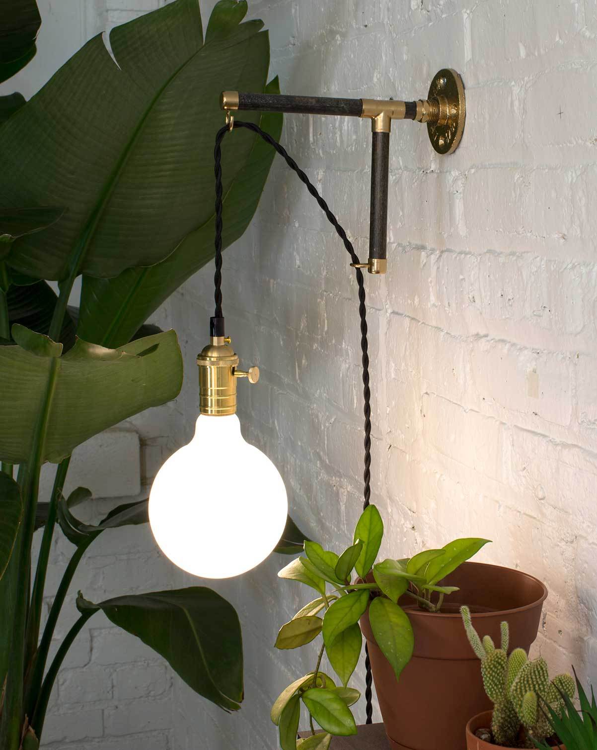 Plug-in L-Bracket Wall Sconce: Design Your Own Hangout Lighting