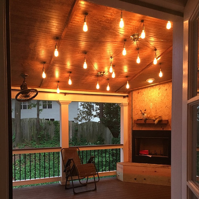 porch swag chandelier good atmosphere