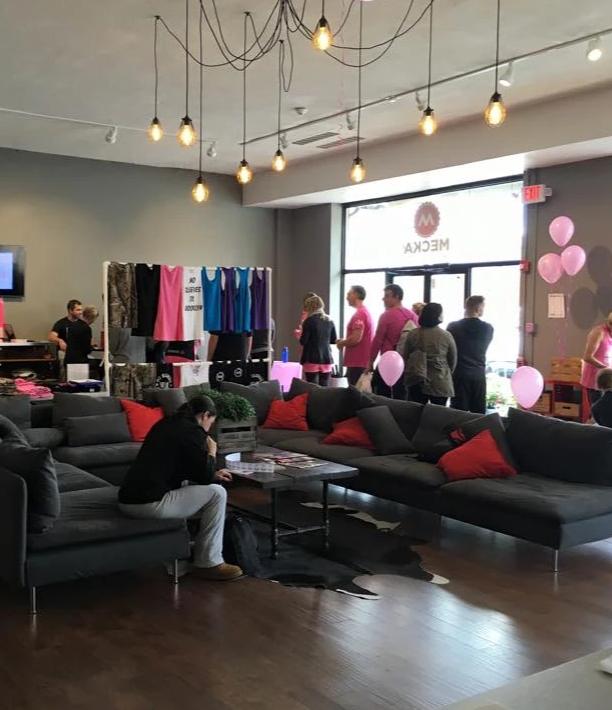 retail store swag chandelier