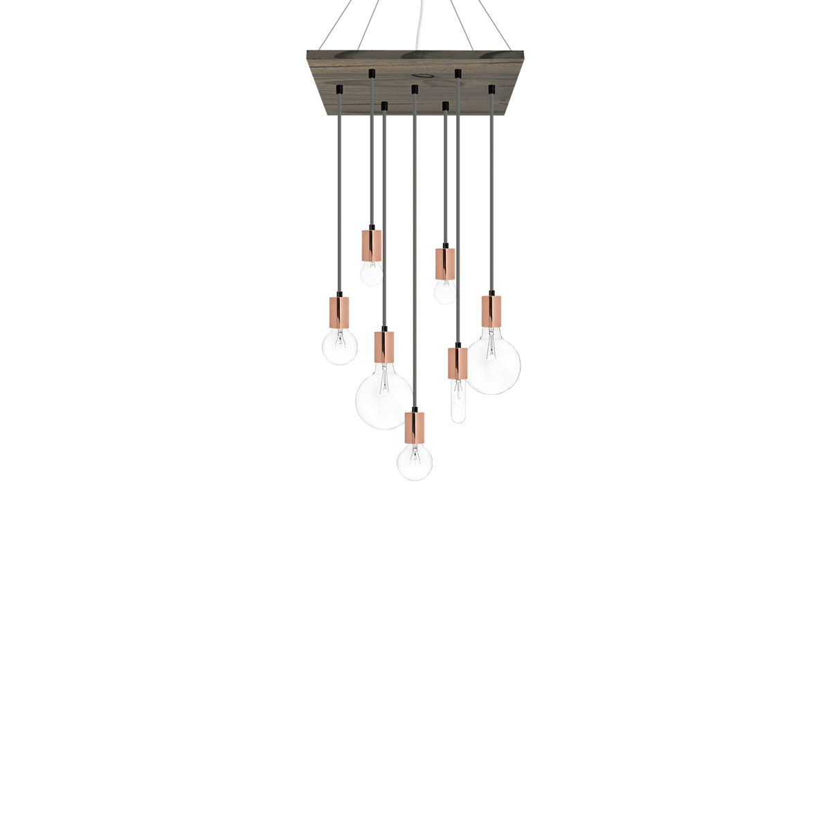 Wood Chandelier - 18" Square: Design Your Own Hangout Lighting