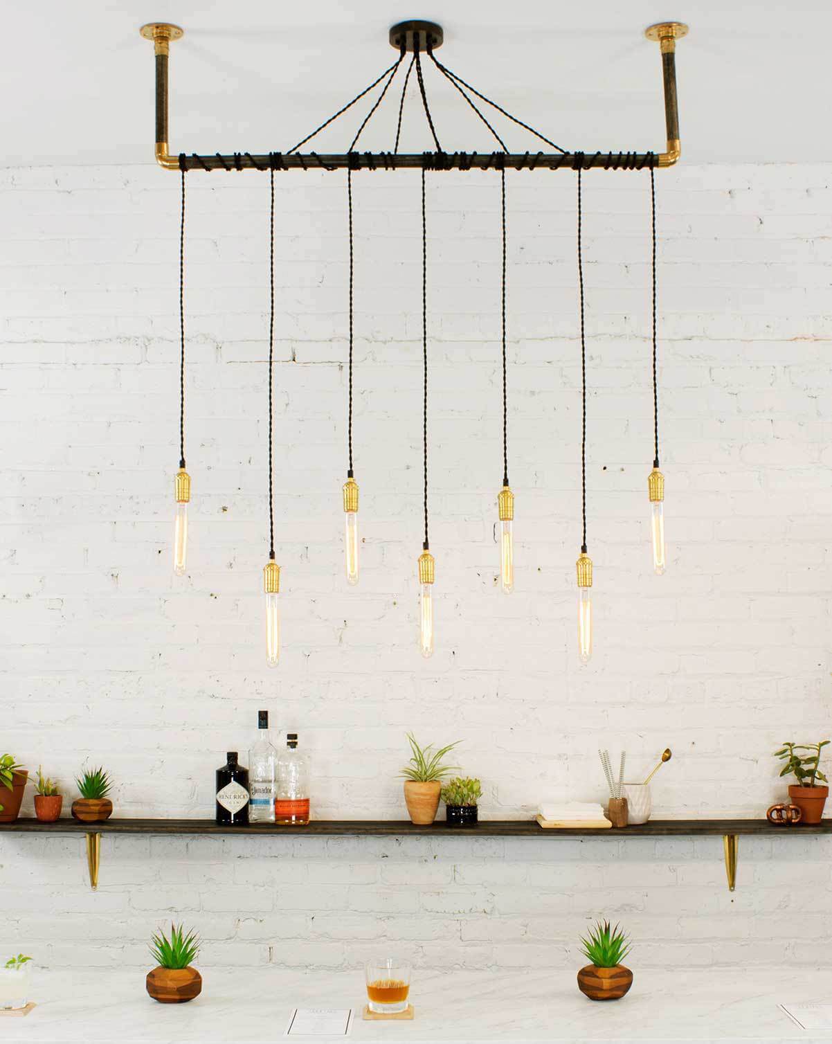 Wrap Chandelier: Design Your Own 7 Pendant Hangout Lighting