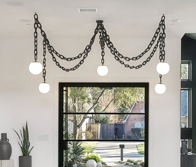 Black Chandeliers & Pendant Lights