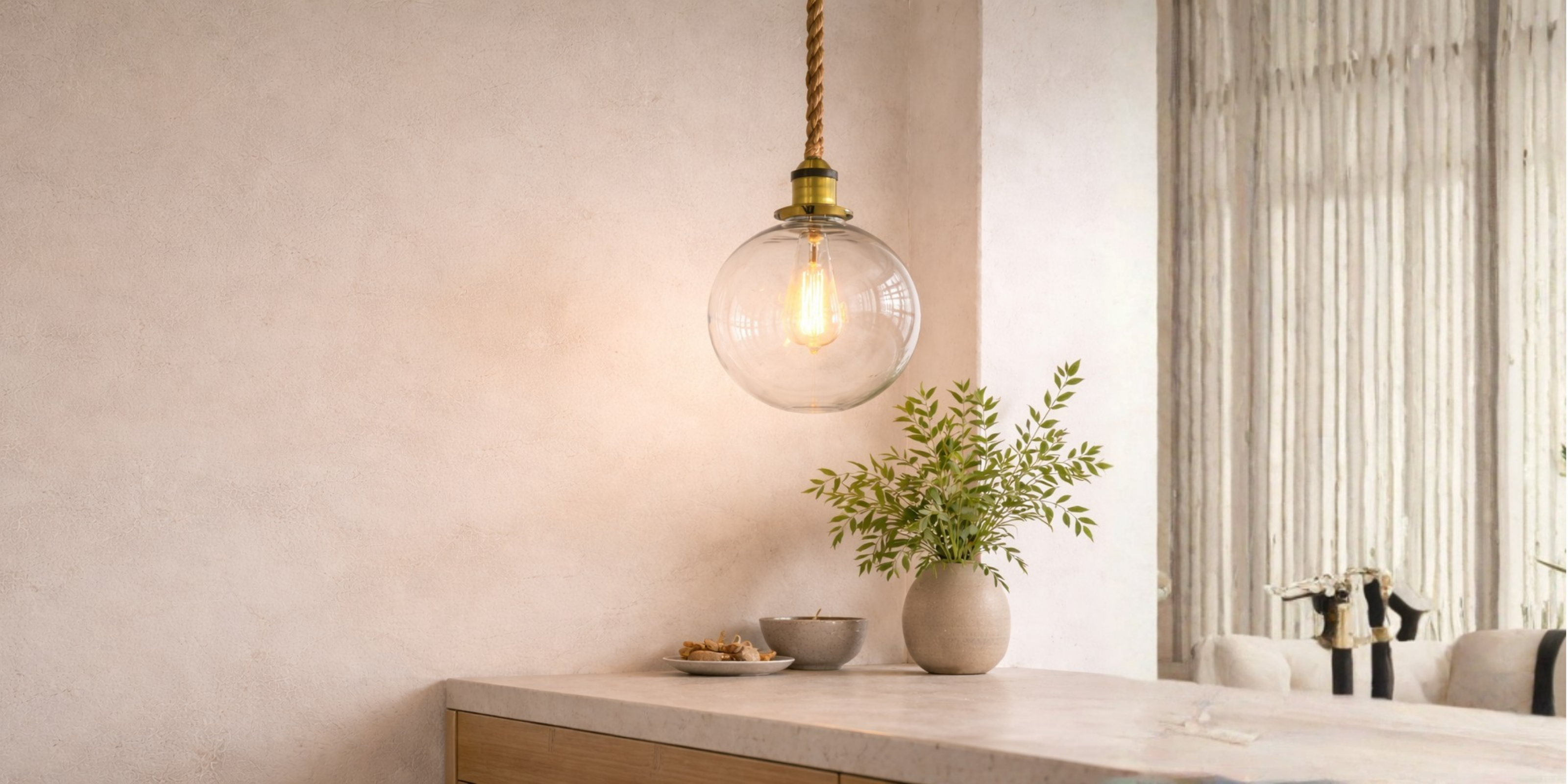 single pendant light at Hangout Lighting