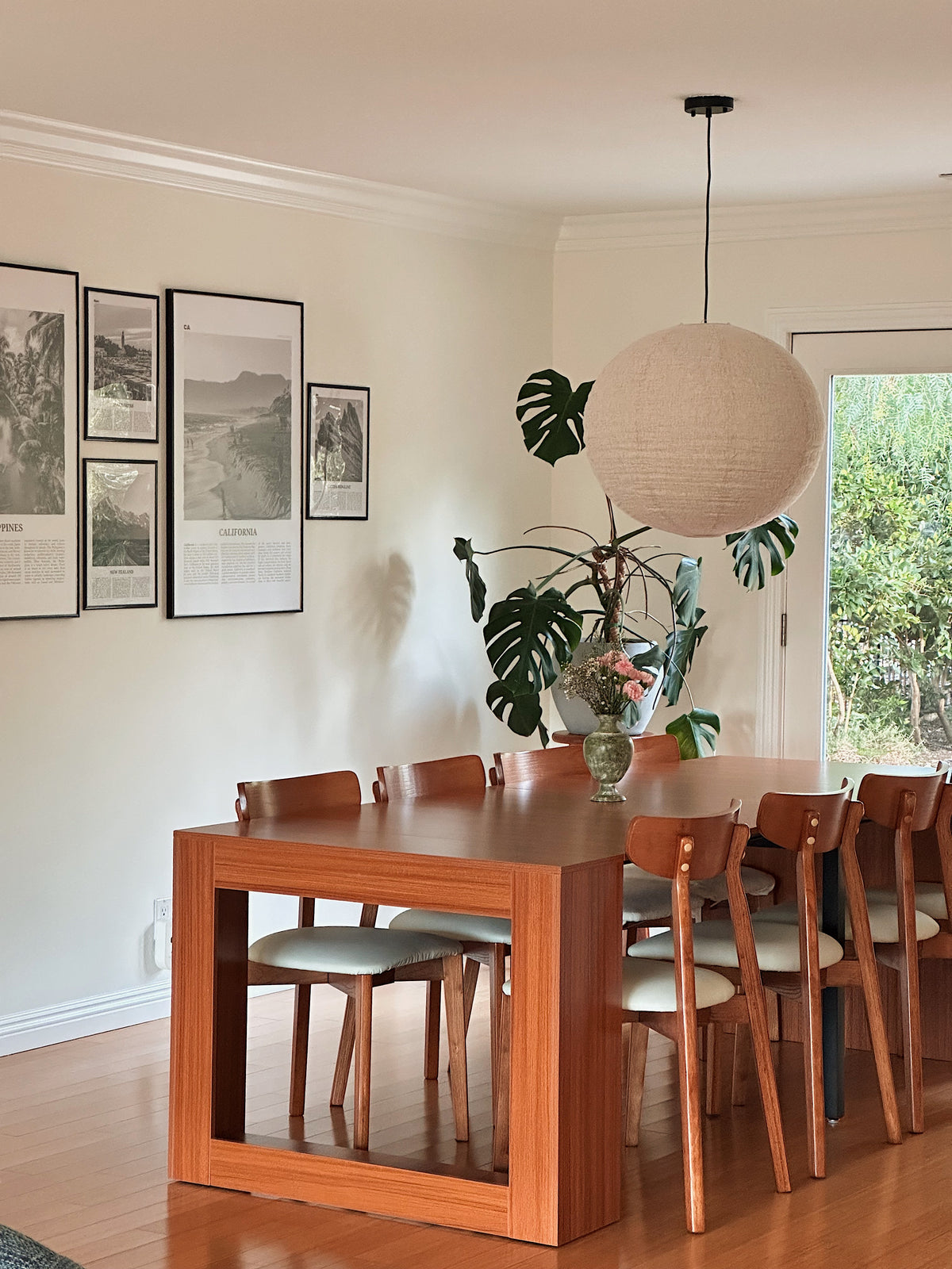 Linen 24" Lantern Globe Pendant