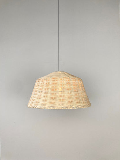 Woven Bamboo Basket Pendant Light