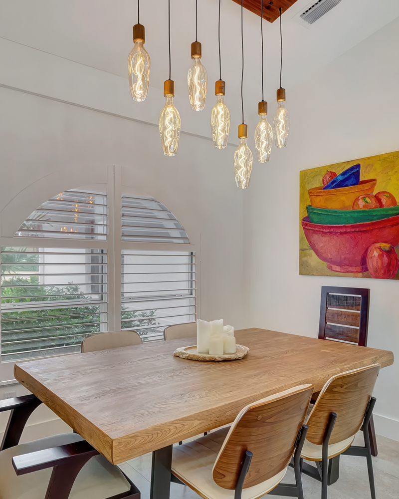 LED Wine Bottle Linear Chandelier